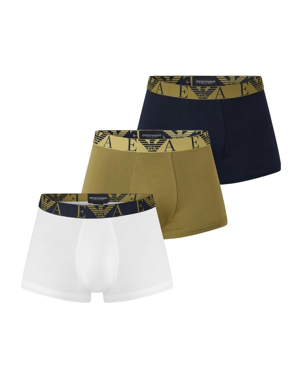 Emporio Armani Multicolor Three-Color Boxer Brief Set for men