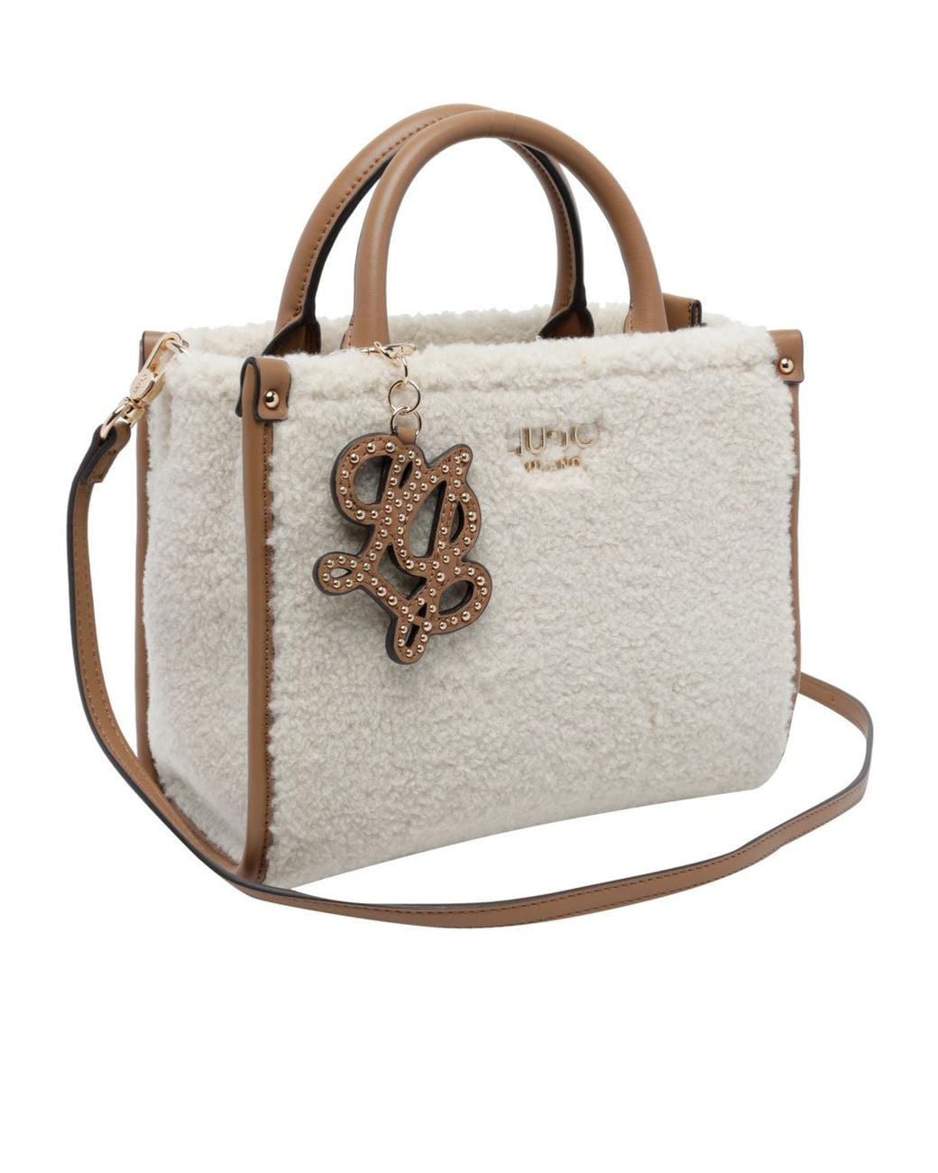 Liu Jo Multicolor Shearling Effect Tote Bag
