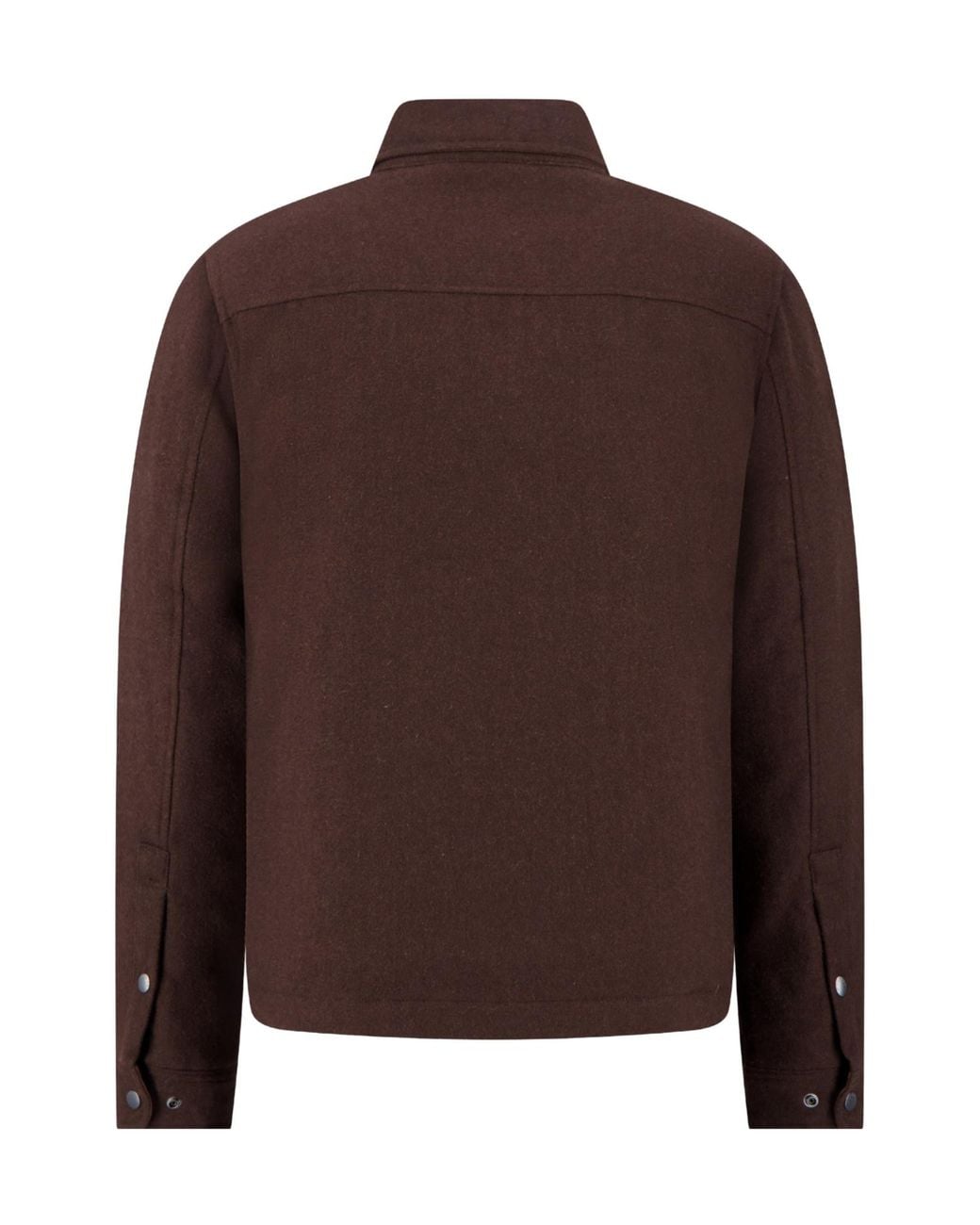 Woolrich Brown Keating Button-Up Shirt Jacket for men
