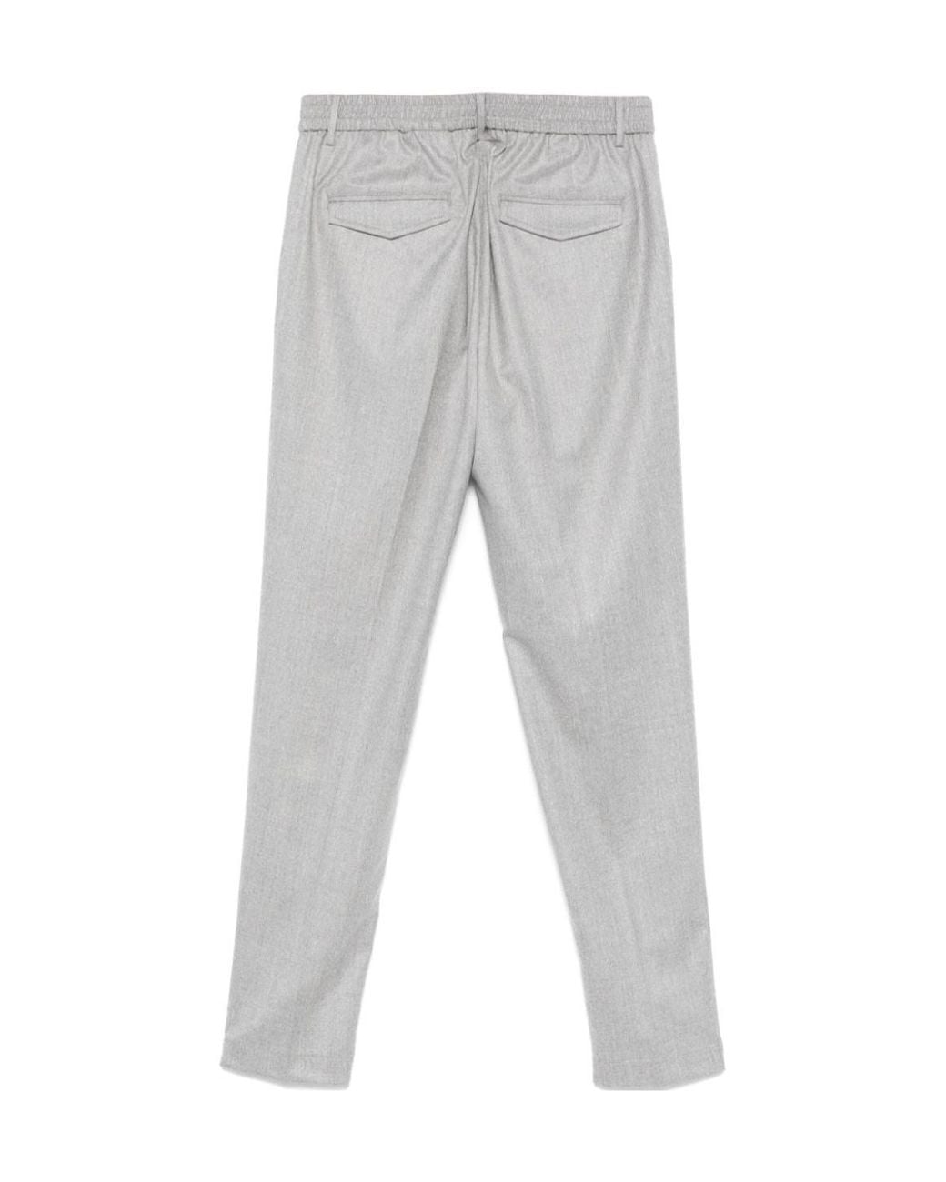 Peserico Gray Drawstring Casual Pants for men