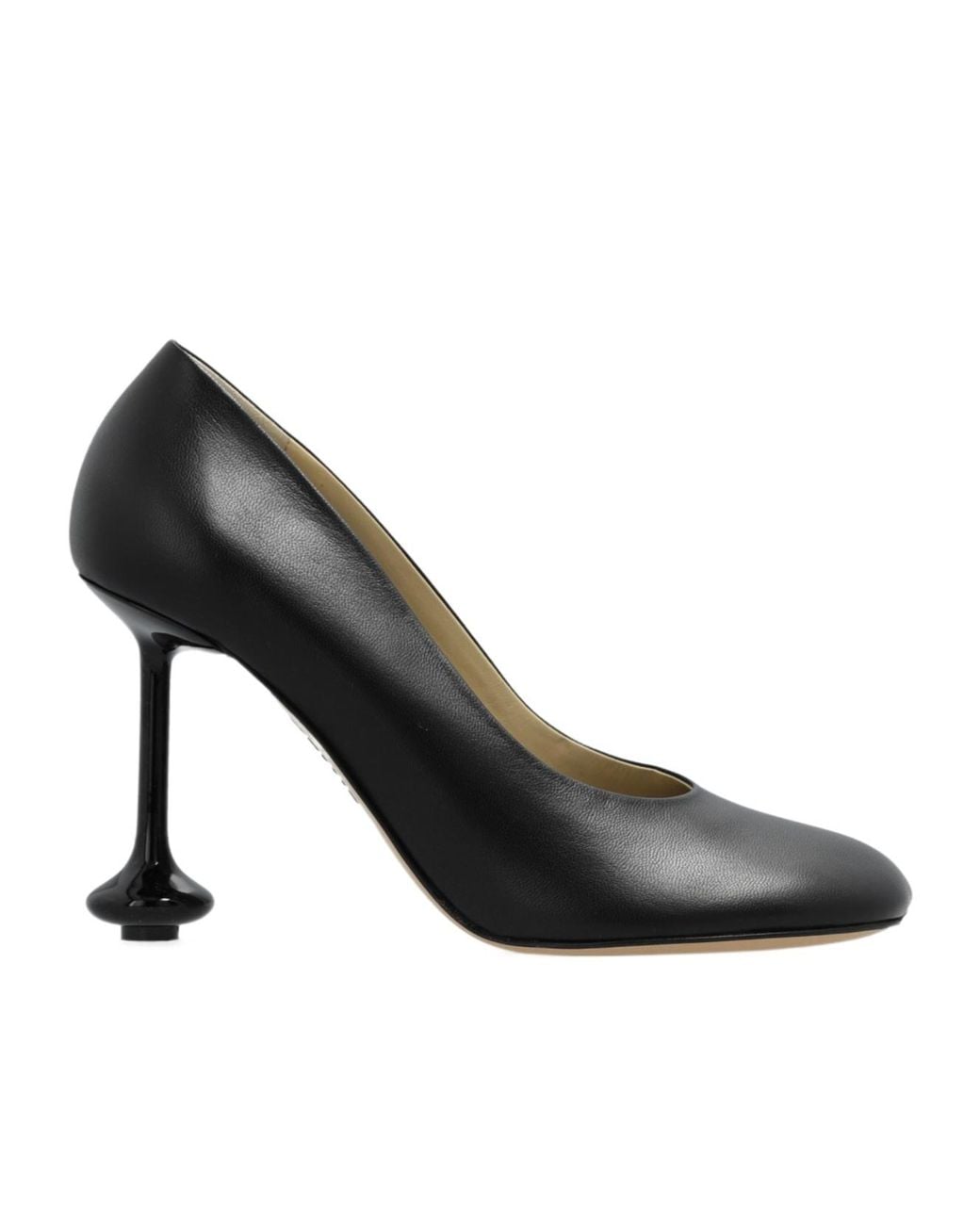 Loewe Black Toy High-Heel Round-Toe Pumps