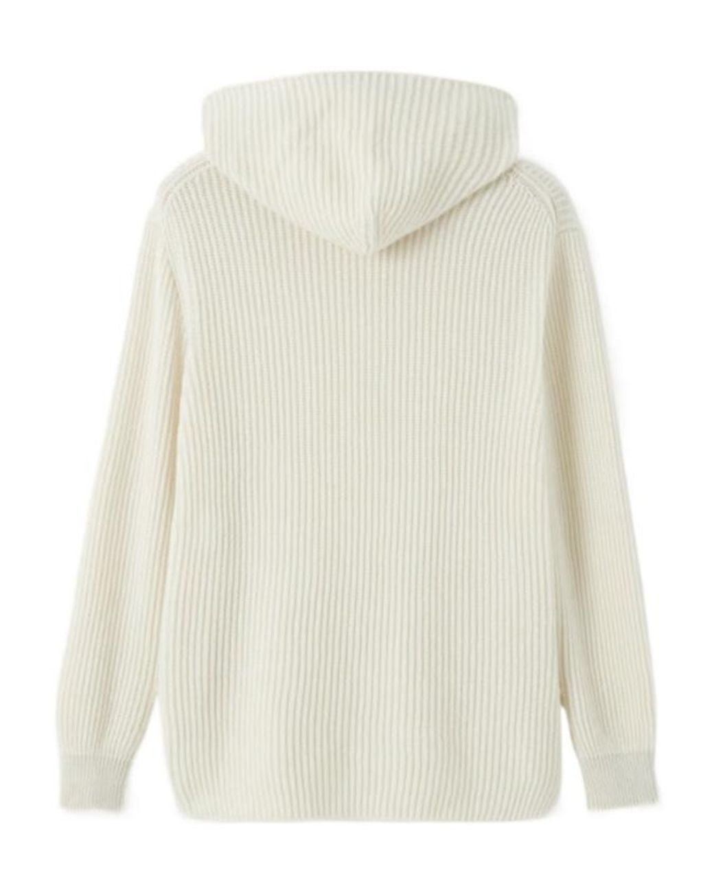 Loro Piana White Juniper Scarf Sweater