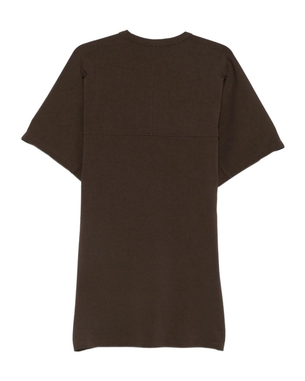 Closed Brown Short-Sleeve Panelled Dress
