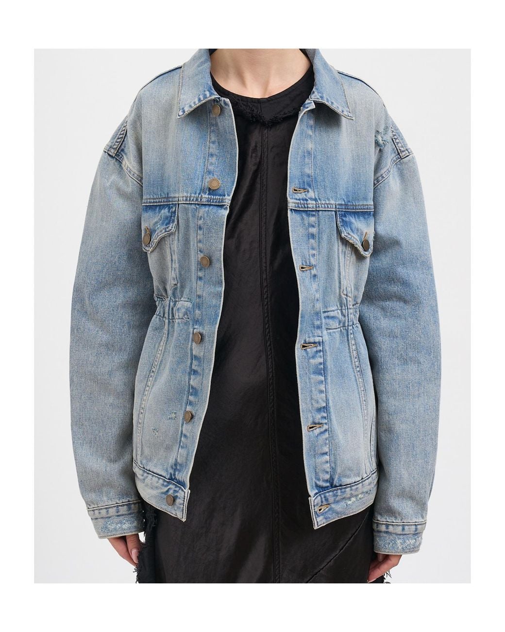 Haikure Blue Long-Sleeve Denim Jacket