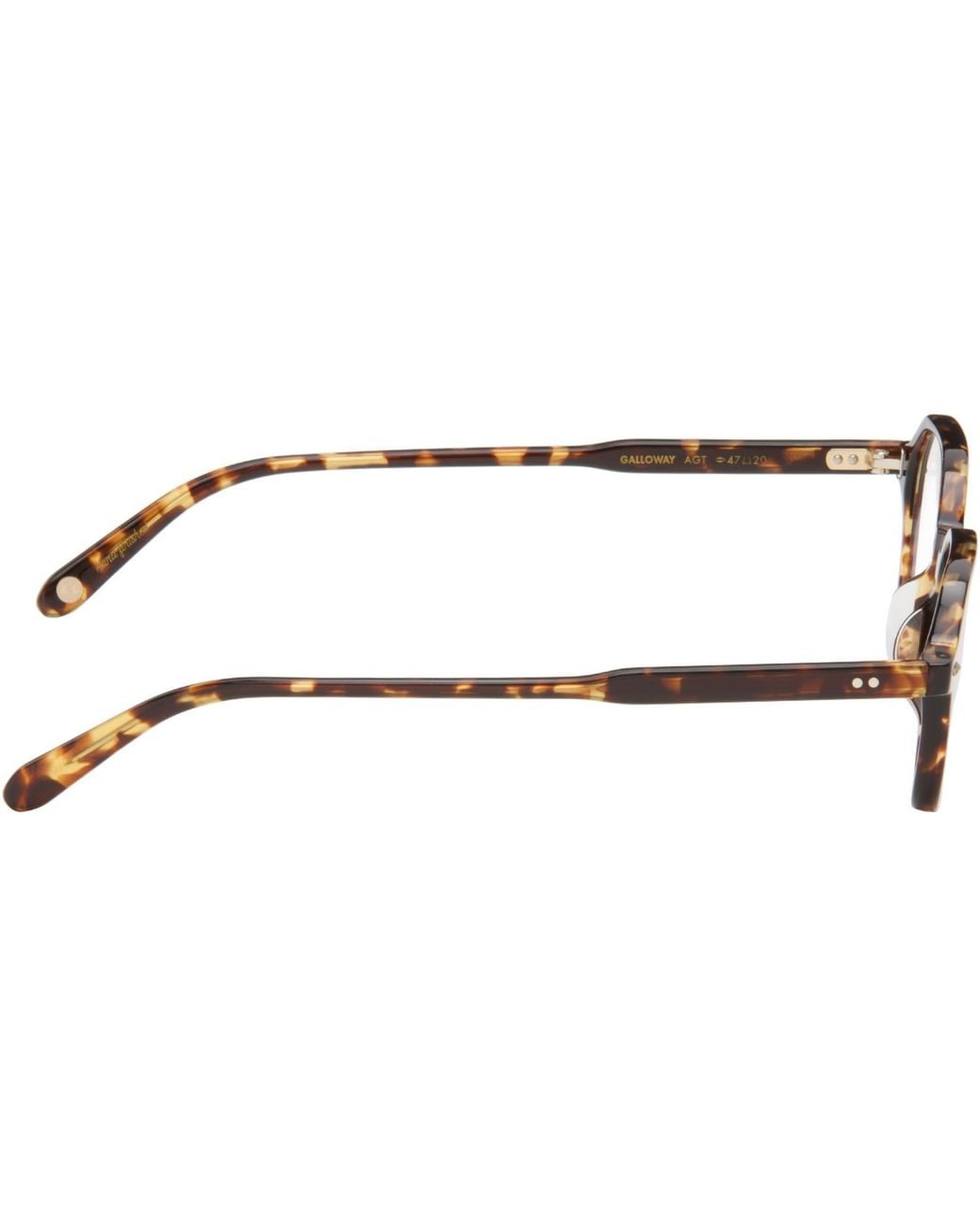 Garrett Leight White Galloway Non-Prescription Glasses for men