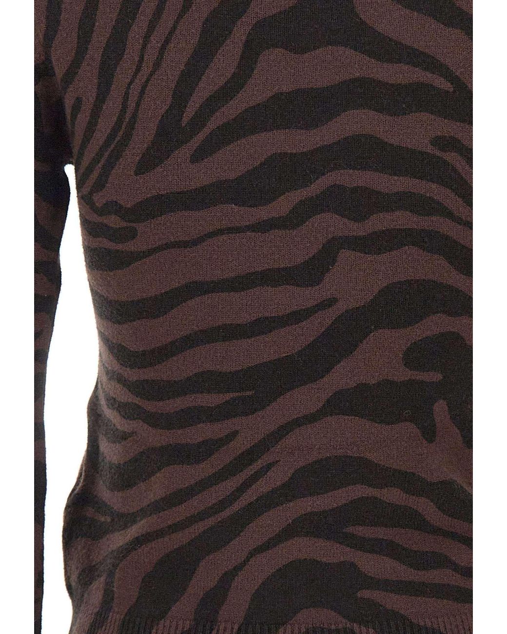 Kaos Black Animal Pattern Jumper