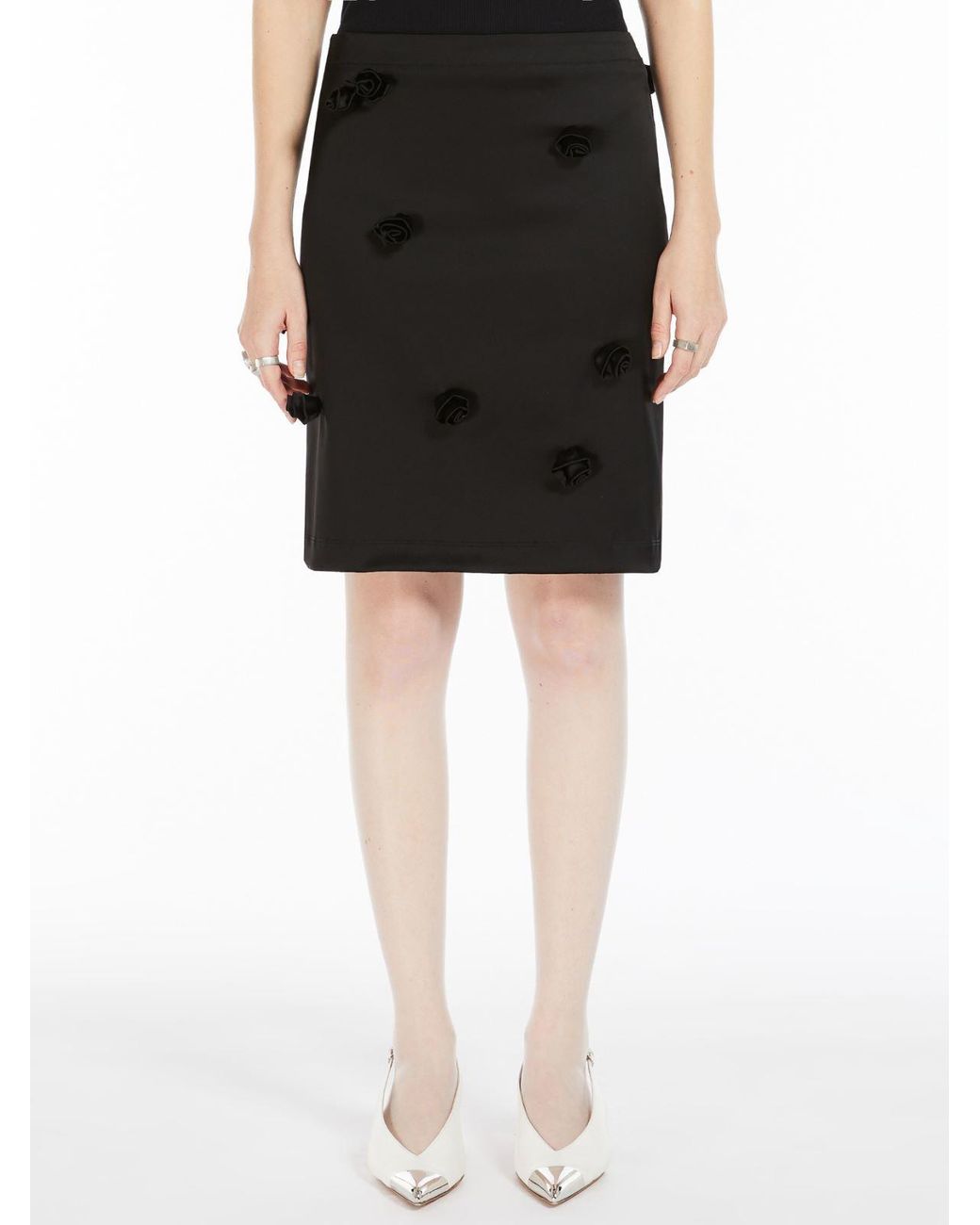 Sportmax Black Borbona Mini Skirt