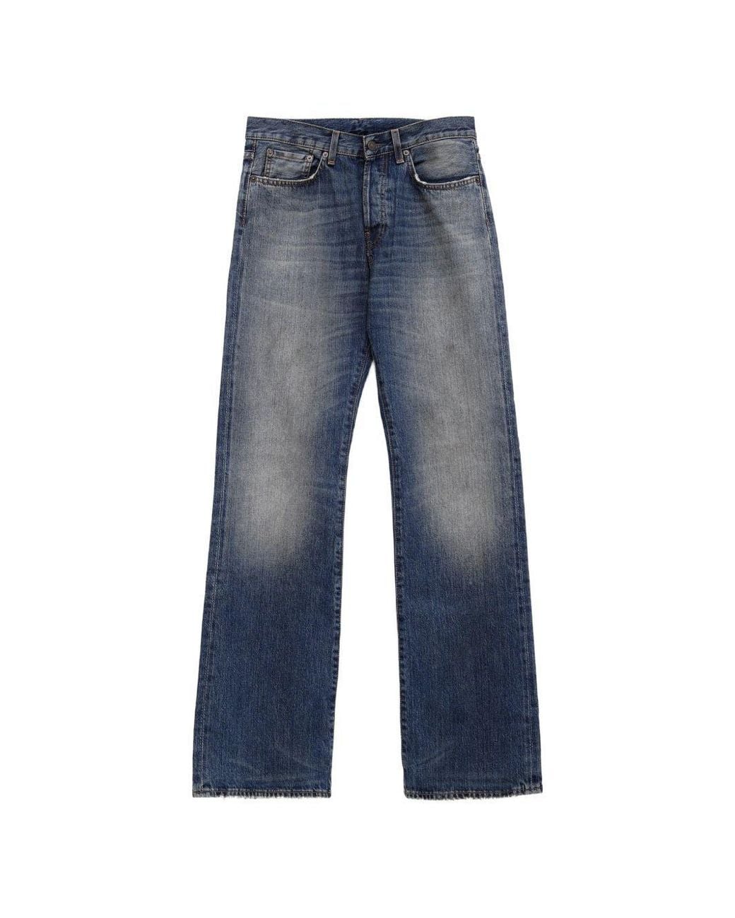 Acne Blue Logo Patch Denim Jeans for men
