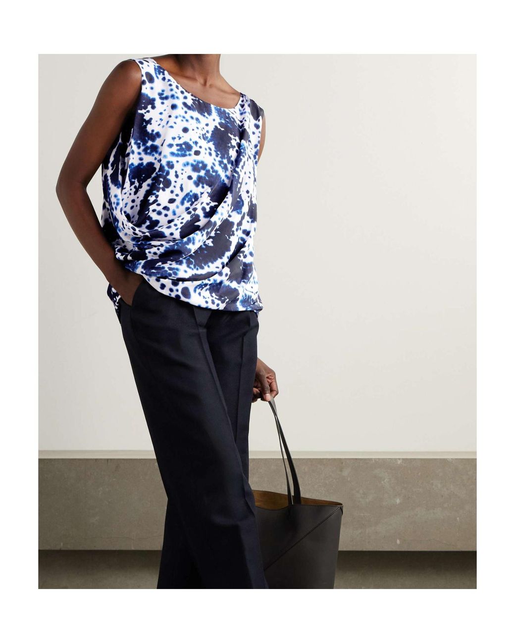 Dries Van Noten Blue Printed Top