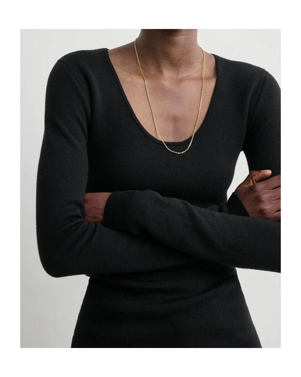 Totême Black Long-Sleeved Knitwear