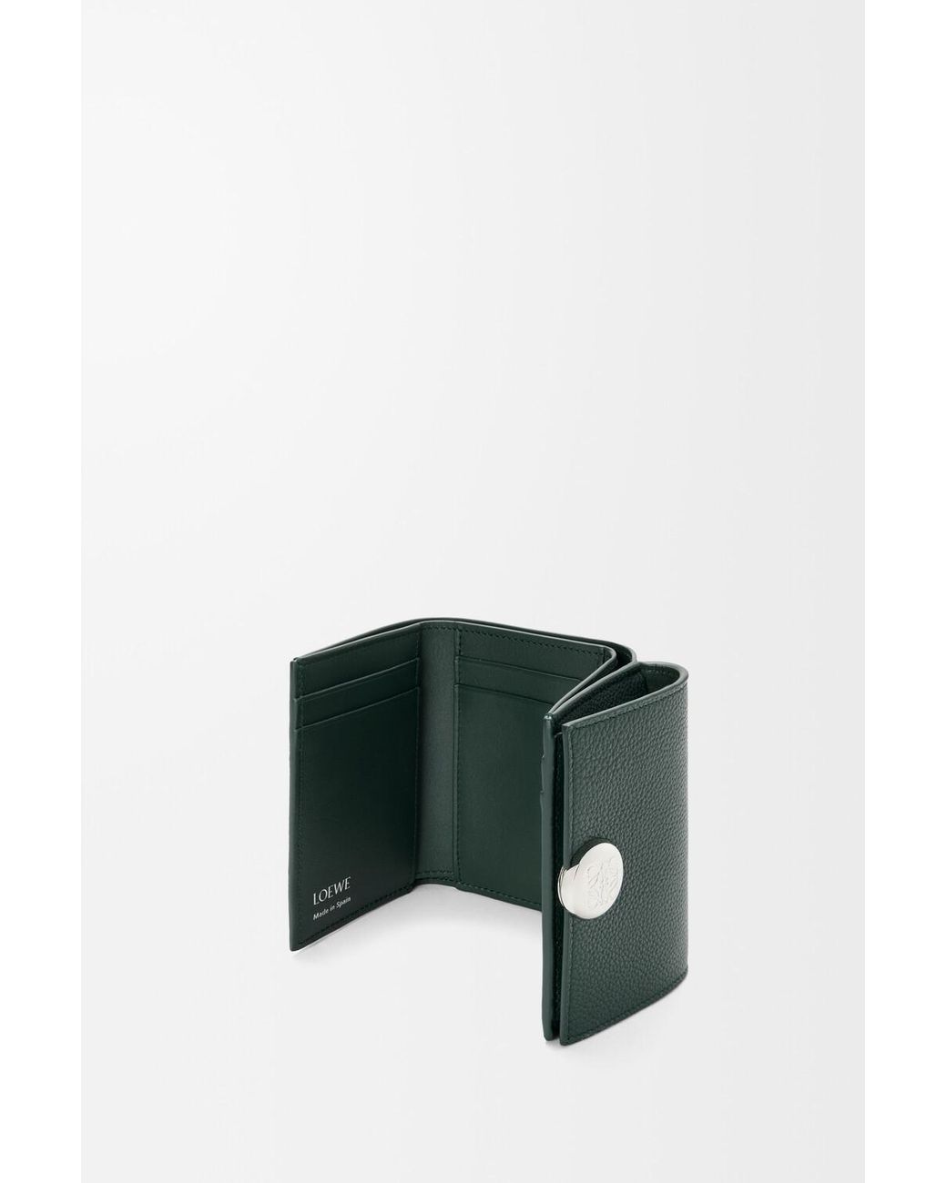 Loewe Green Trifold Wallet