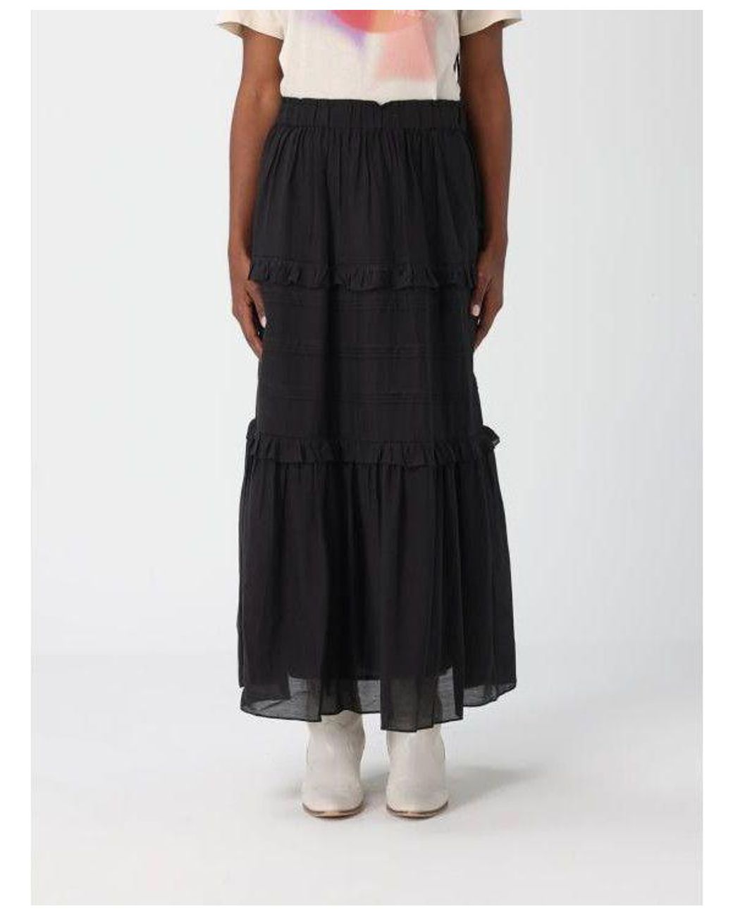 Isabel Marant Black Isabel Marant Étoile Flounced Skirt