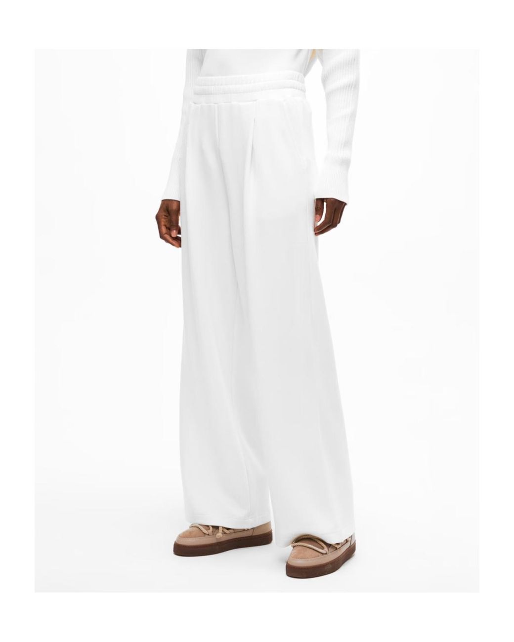 Varley White Wide Leg Pant