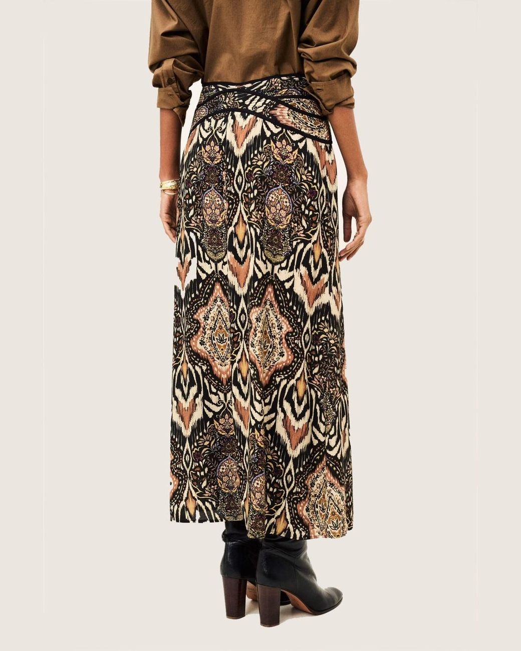 Ba&sh Multicolor Zaim Straight Skirt