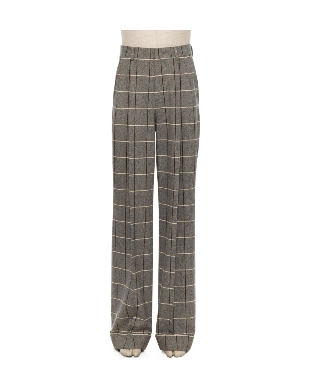 Valentino Gray Belt Loop Casual Pants for men