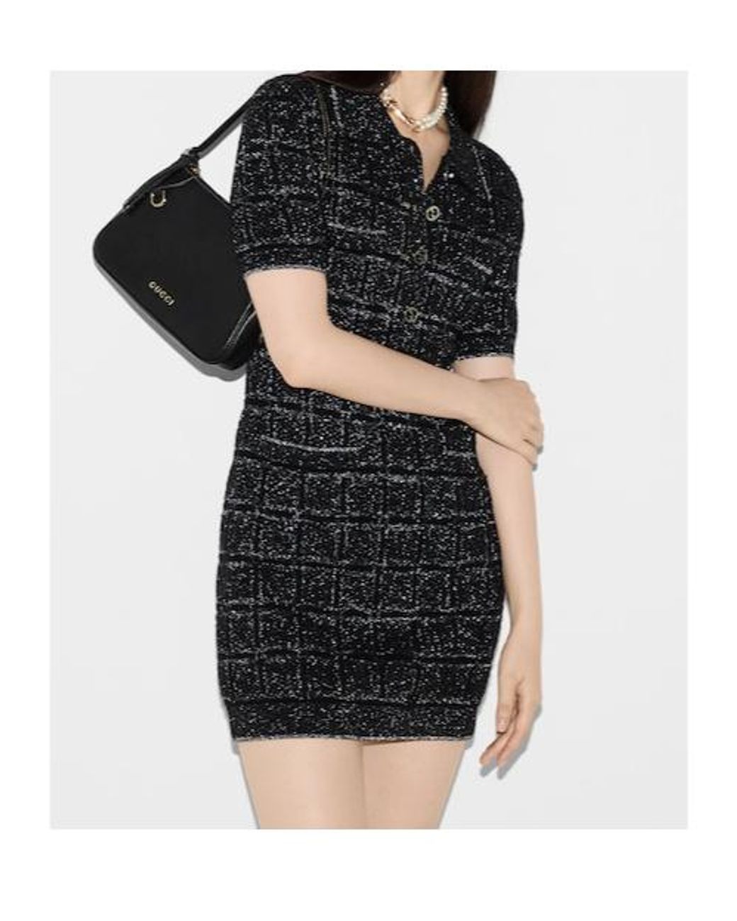 Gucci Black And Thread Dress