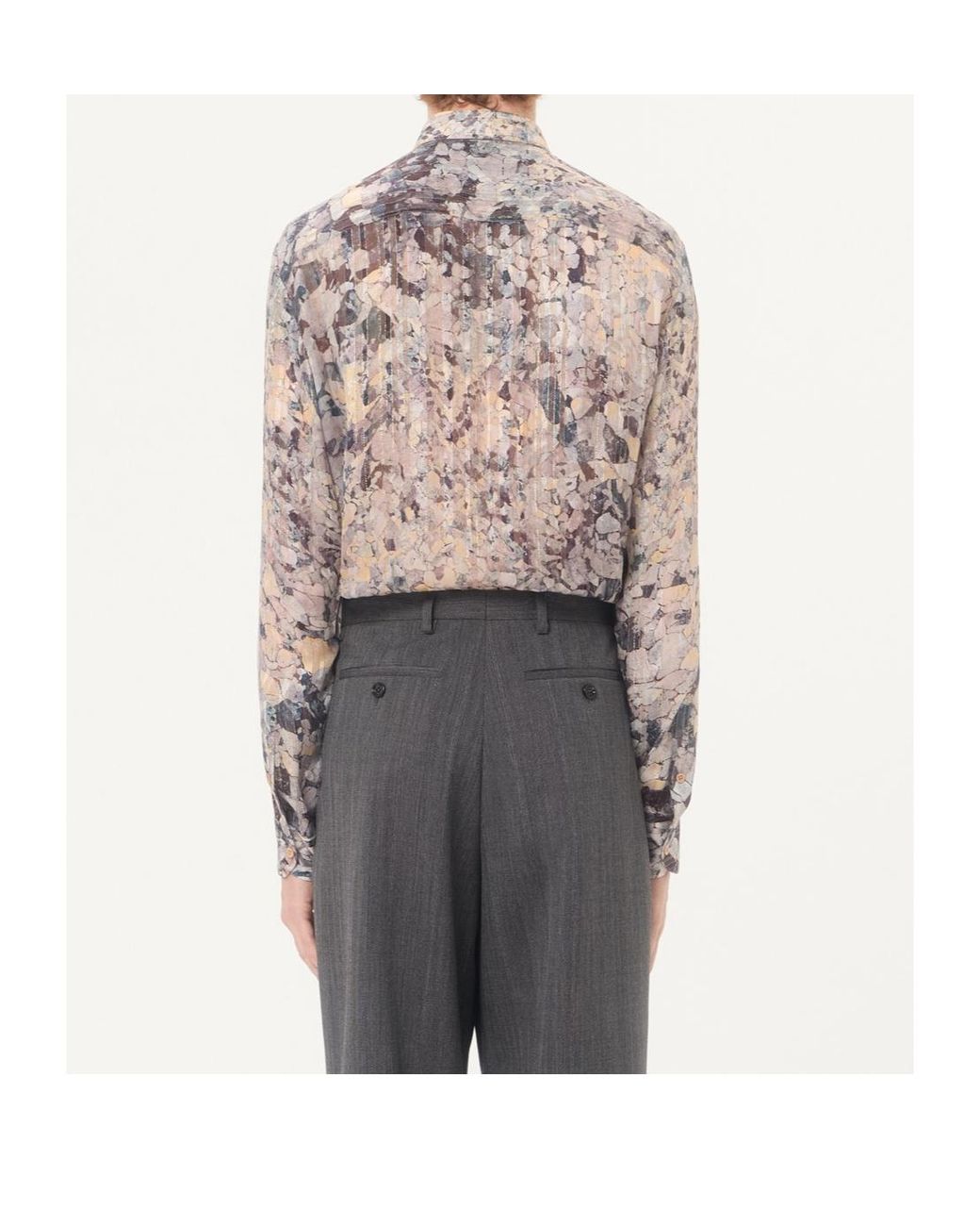 Valentino Gray Long-Sleeved Shirt for men