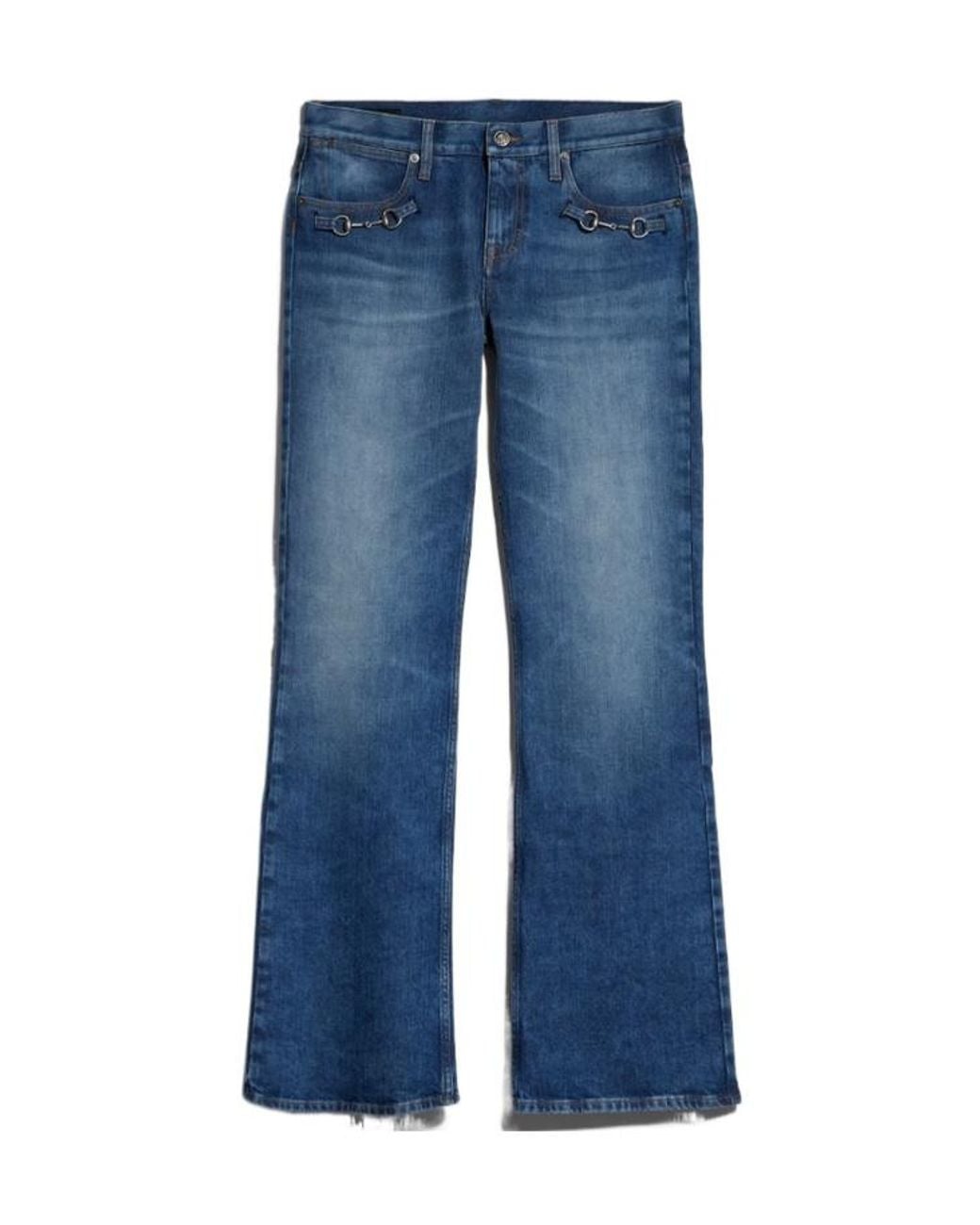 Gucci Blue Belt Loop Jeans