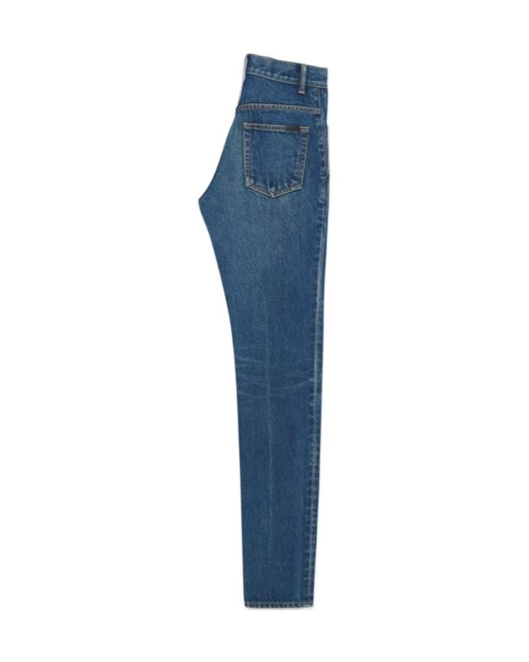 Saint Laurent Blue Cindy Mid-Rise Jeans