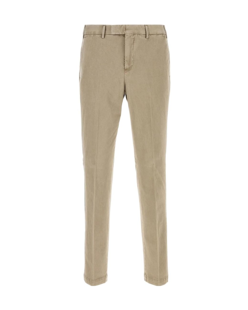 Pt Pantaloni Natural Cotton-Blend Trousers for men