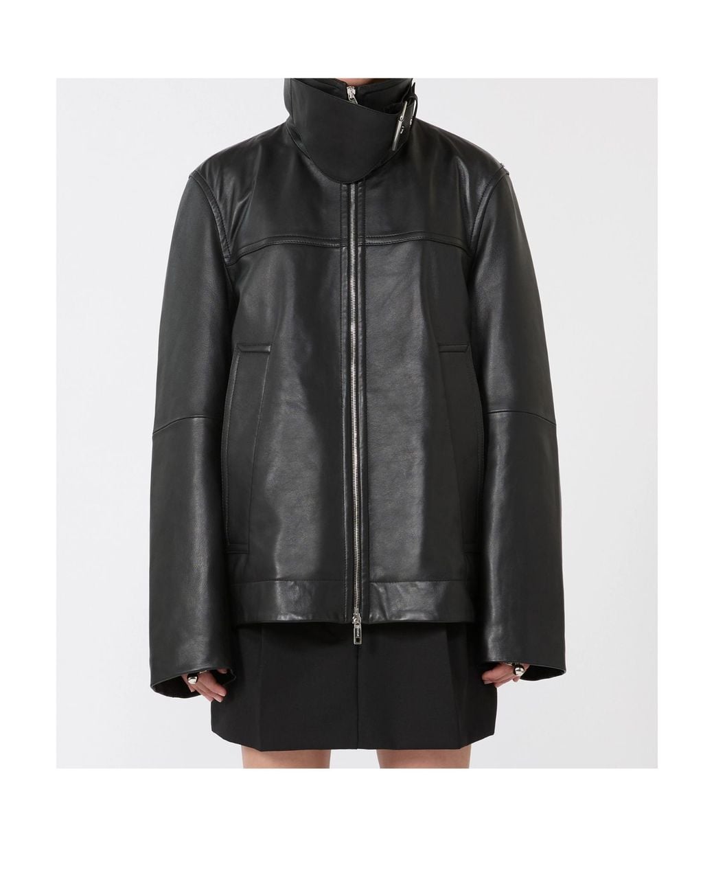 Sportmax Black High-Neck Zipped Jacket
