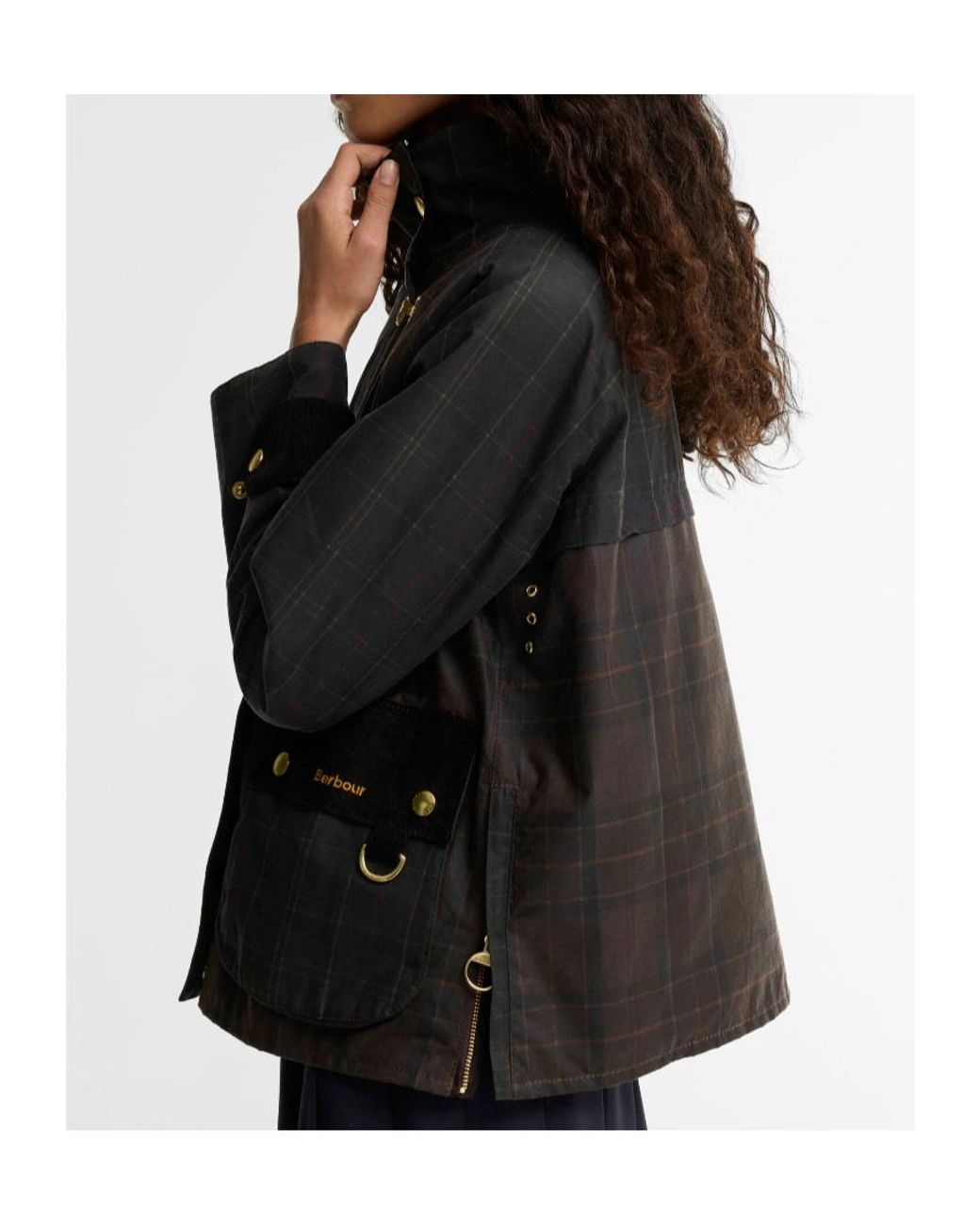 Barbour Black Checked Jacket
