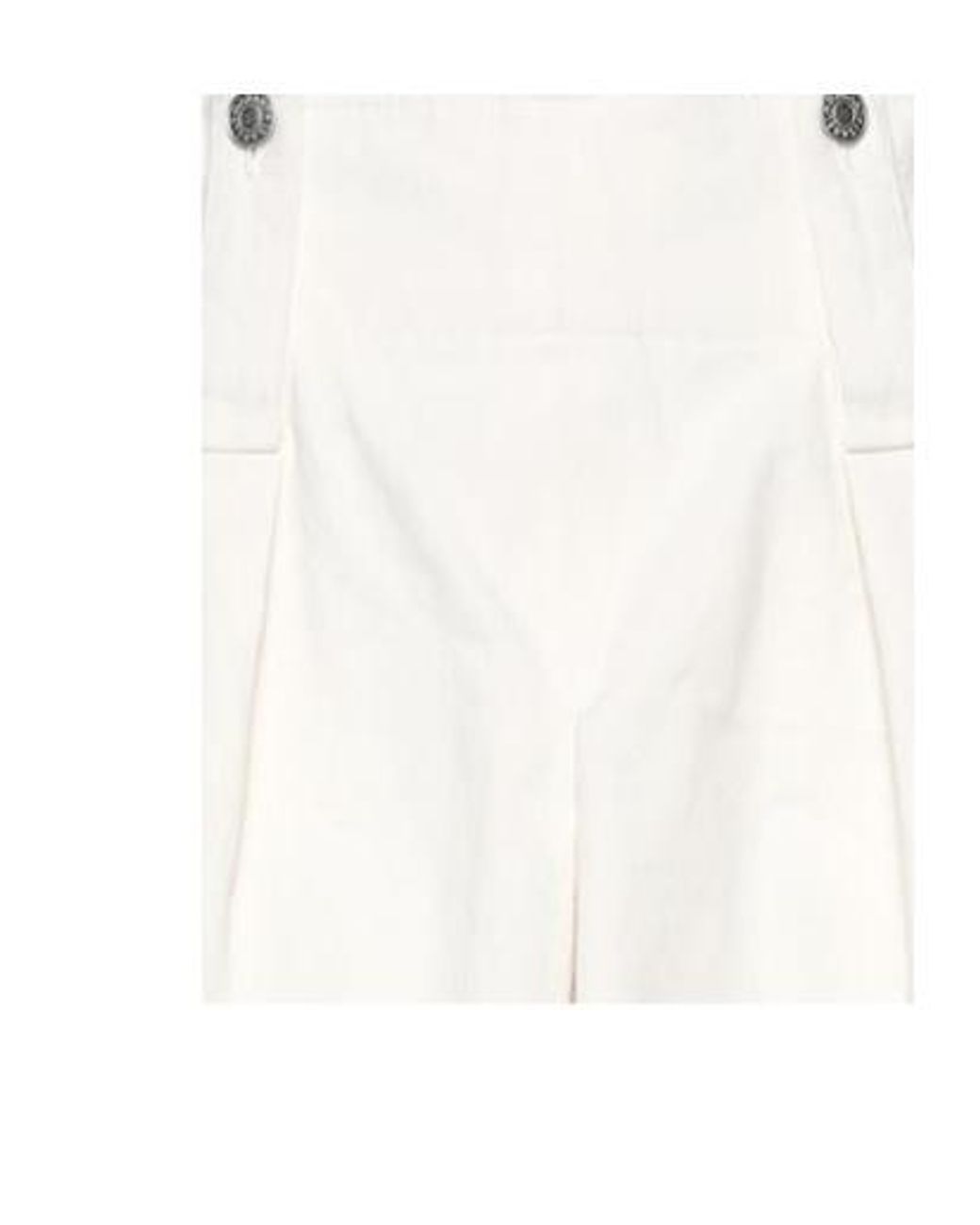 Isabel Marant White Solid Fashion Denim Shorts