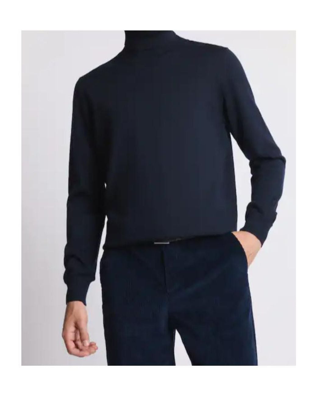 Fay Blue Turtleneck Knitwear for men