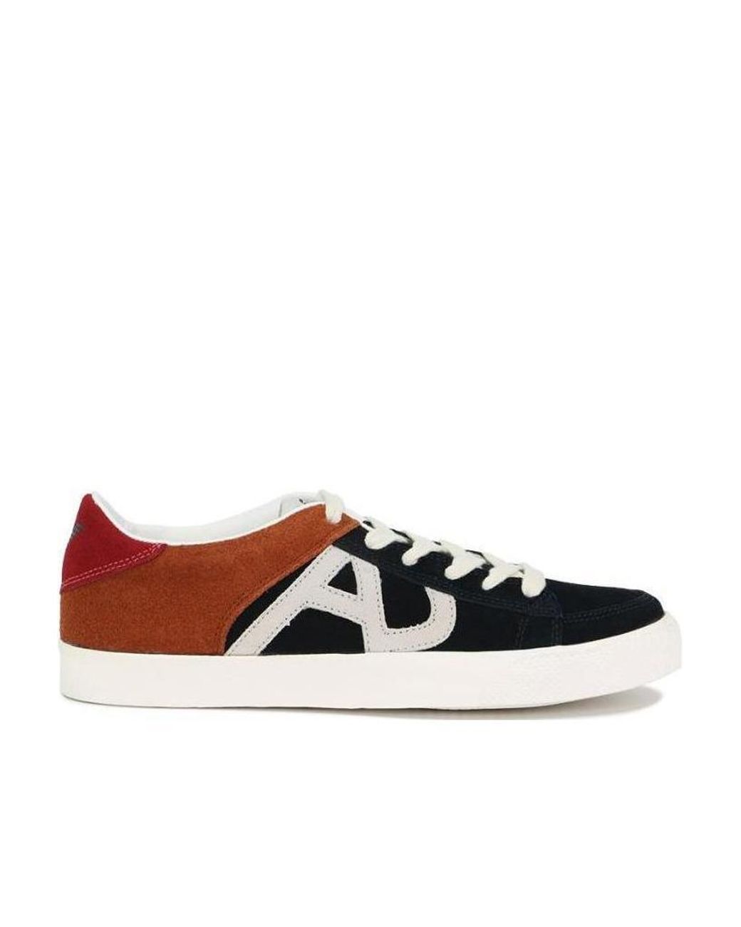 Armani Jeans White Stitching Detail Casual Sneakers for men