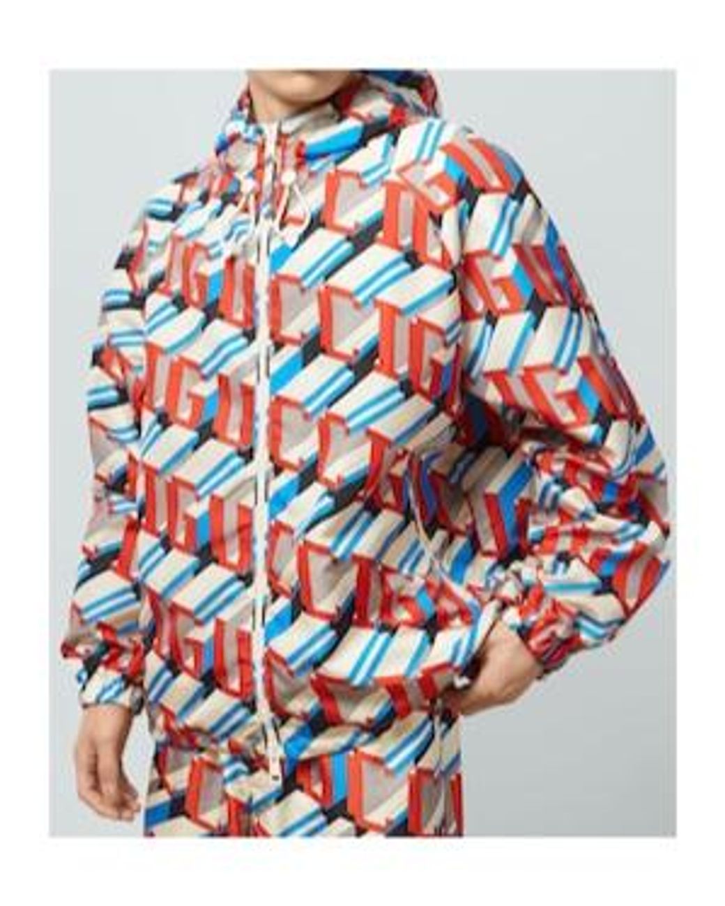 Gucci Red Pixel Printed Jacket for men