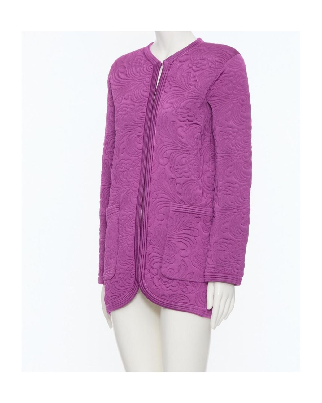 Valentino Purple Long-Sleeve Casual Jacket