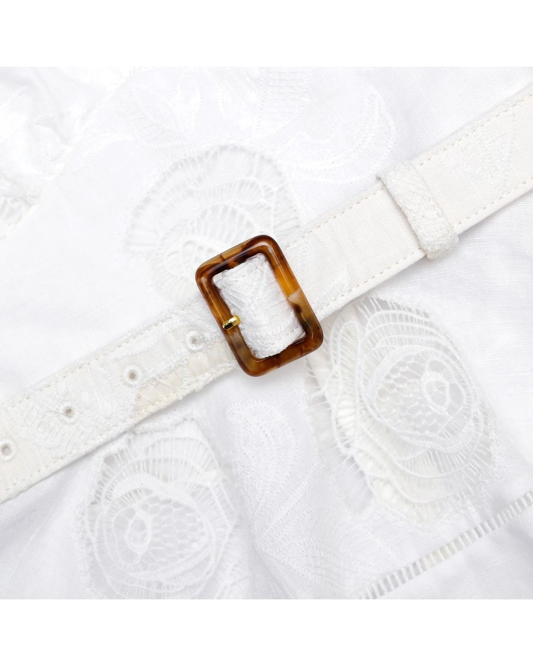 Self-Portrait White Ruffled Top