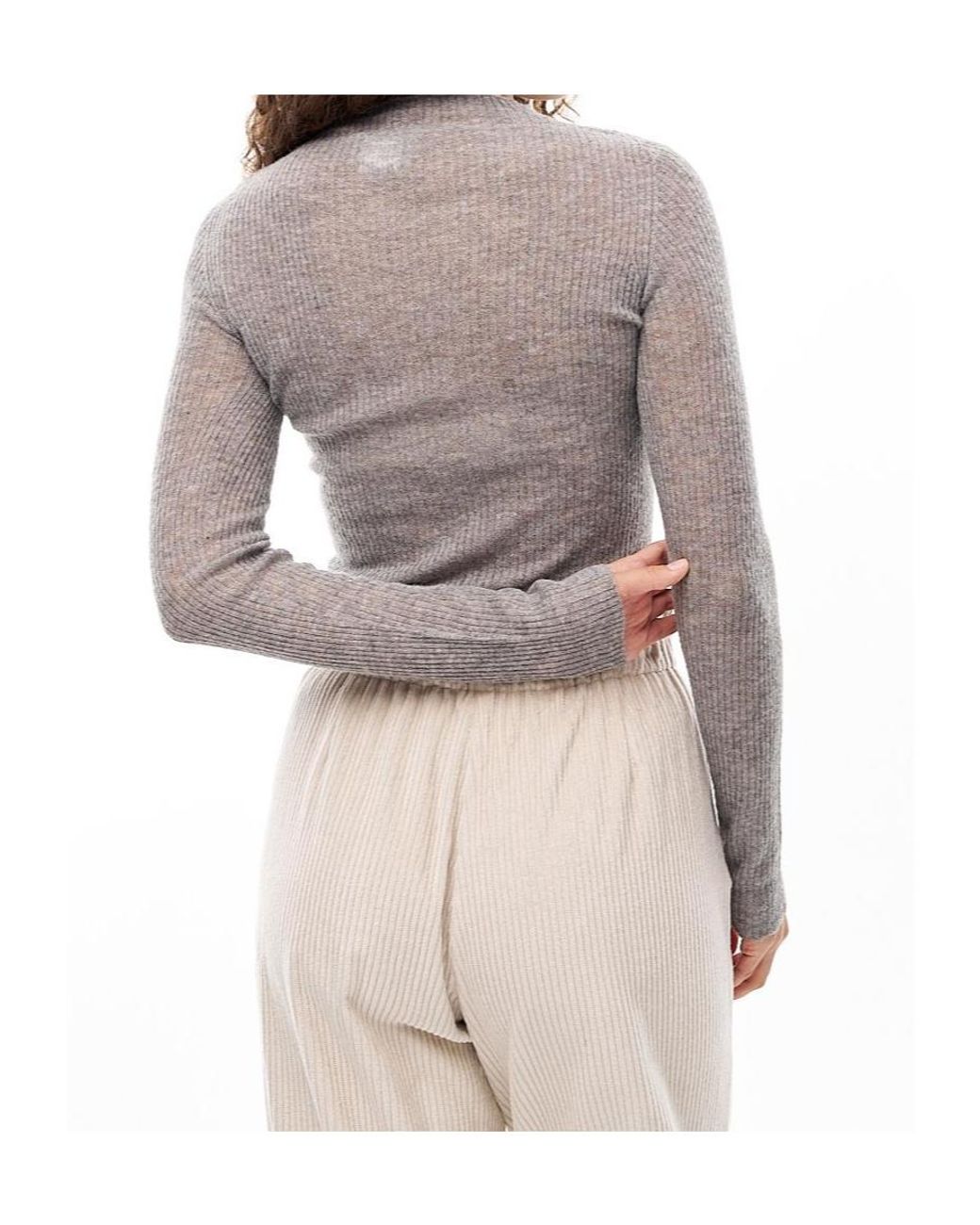 Ottod'Ame Natural Ottod'Ame Ribbed Slim-Fit Knitwear