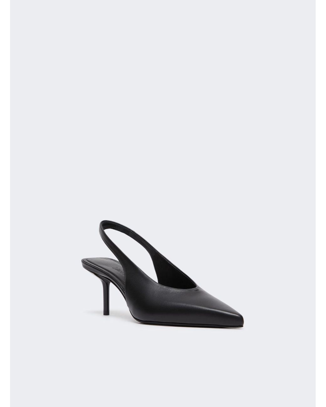Max Mara Black Pointed-Toe High-Heeled Sandals