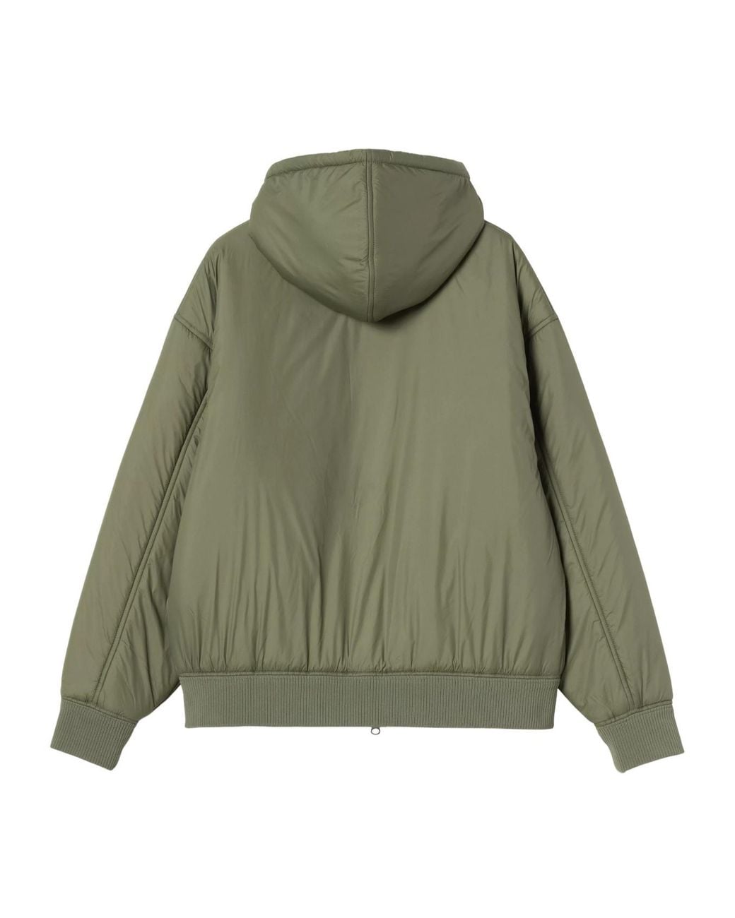 Carhartt Green Logo Patch Zip-Up Hooded Jacket