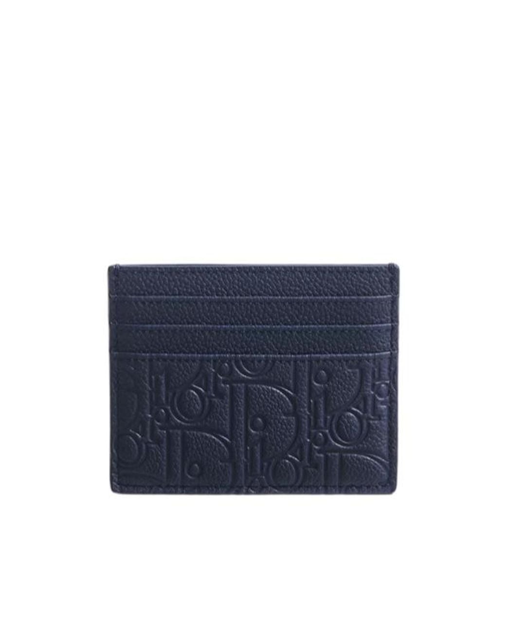 Dior Blue Card Holder for men