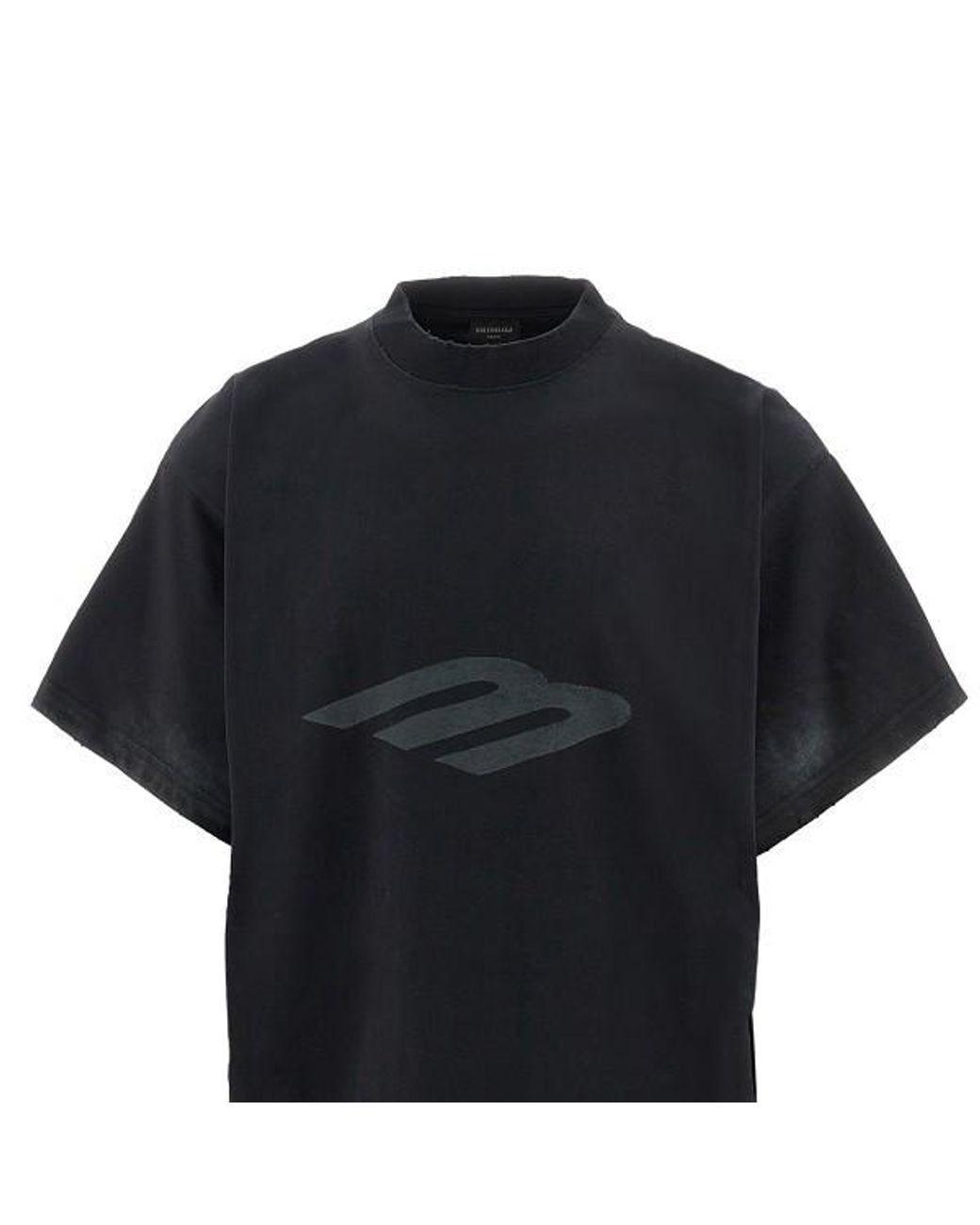 Balenciaga Black 3B Sport Icon Oversized T-Shirt for men