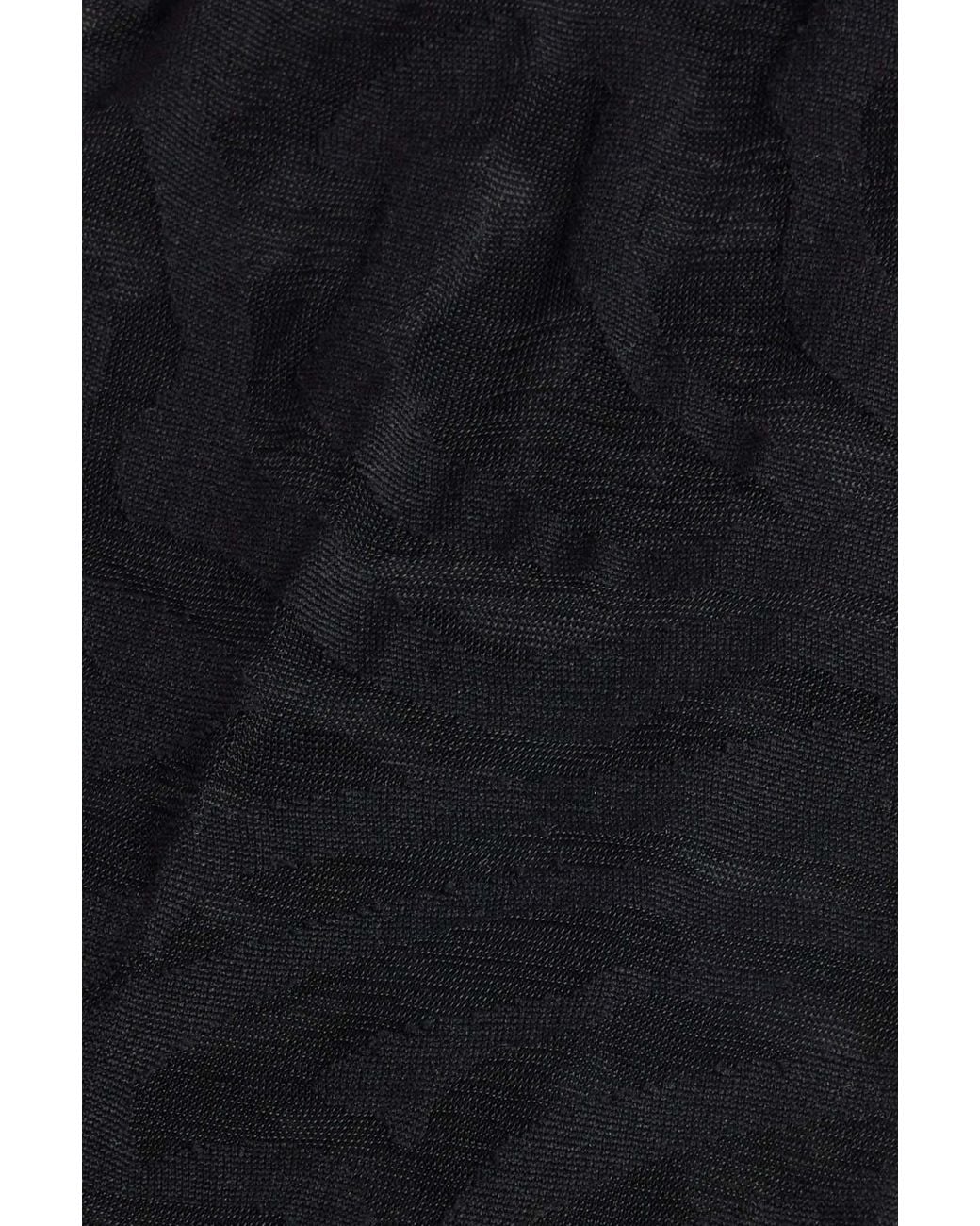 Emilio Pucci Black Jacquard Tights