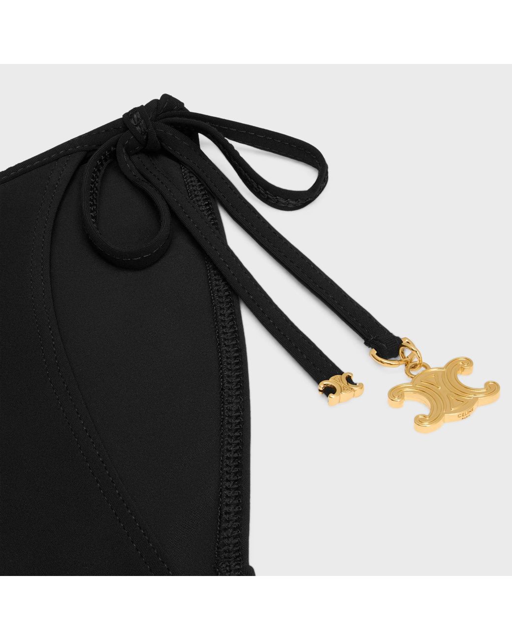 Céline Black Triomphe Swimsuit Bottom