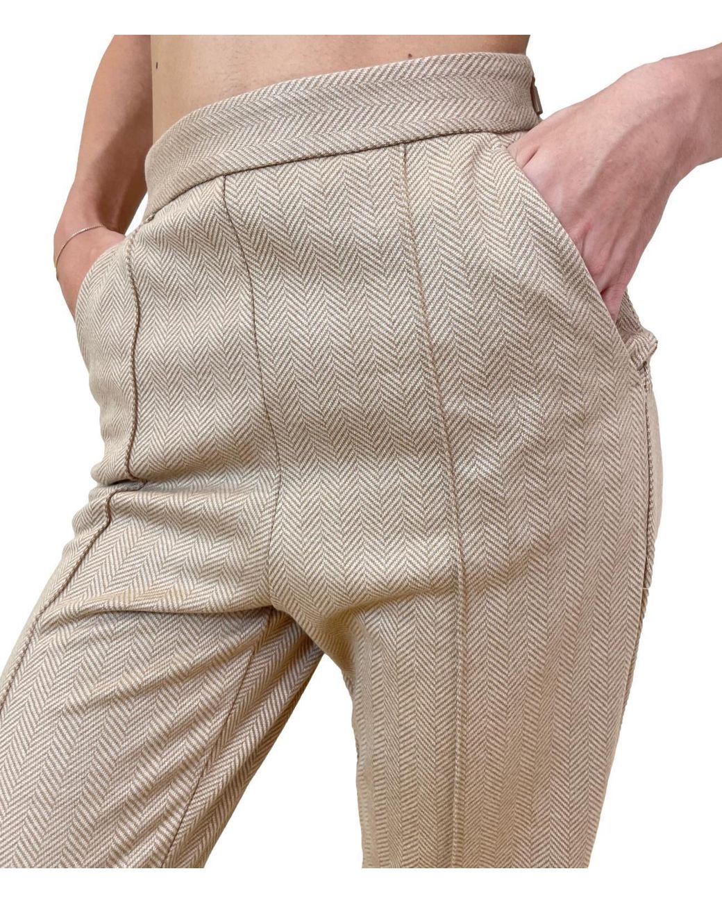 Max Mara Natural Pocket Casual Pants