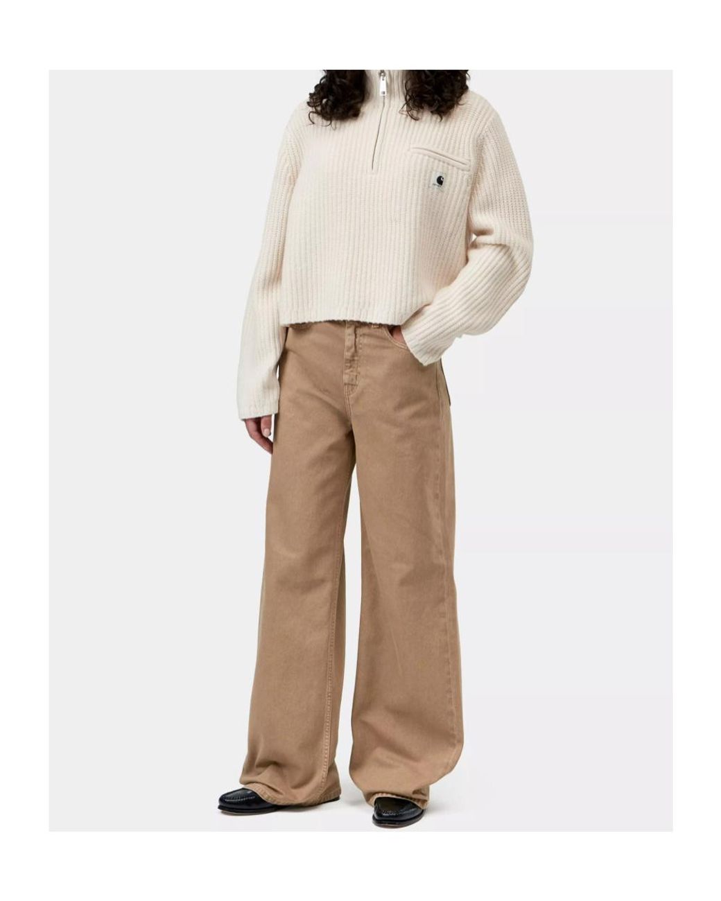 Carhartt Natural Detroit Half-Zip Sweater