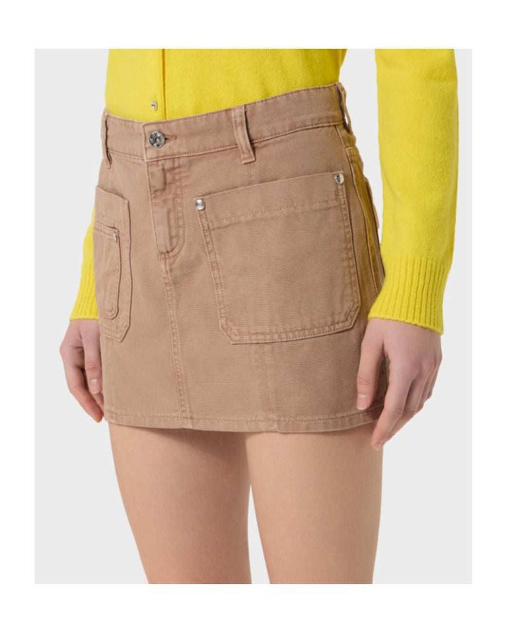 Blumarine Natural Waist Loop Skirt