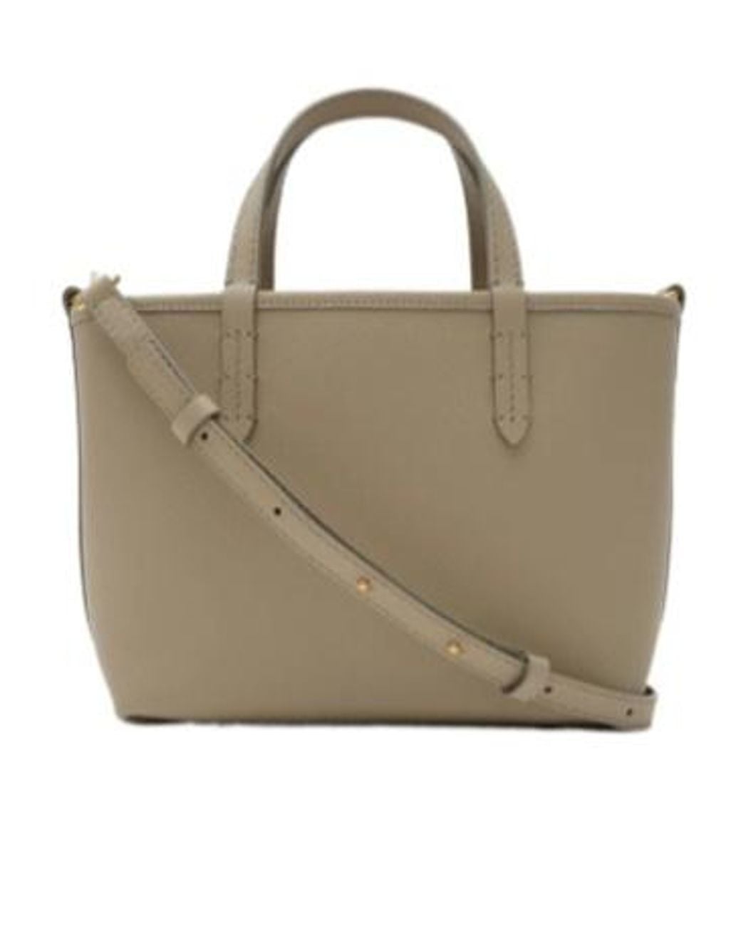 Burberry Natural Mini Reversible Bloomsbury Tote Bag