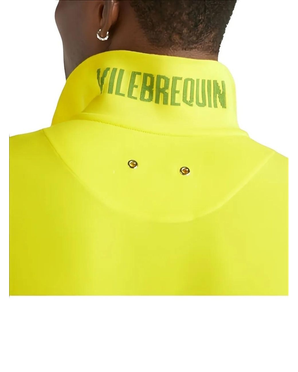 Vilebrequin Yellow V-Neck T-Shirt for men