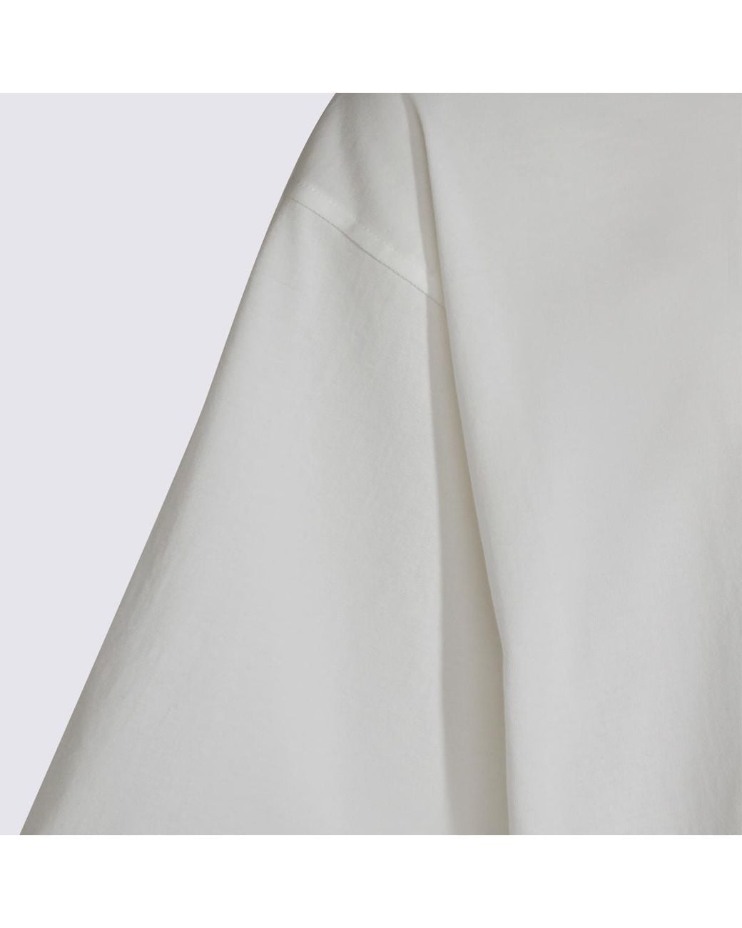 Bottega Veneta White Short-Sleeved Crewneck T-Shirt