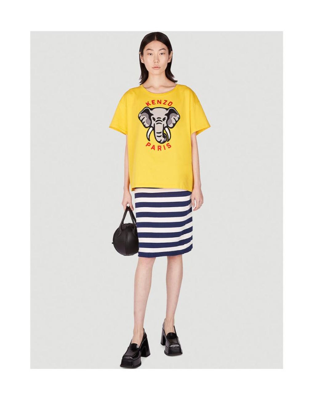 KENZO Yellow Embroidered Logo T-Shirt