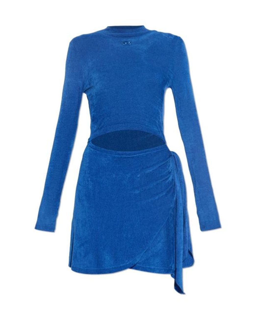 DIESEL Blue M-Cenil Cut-Out Mini Dress