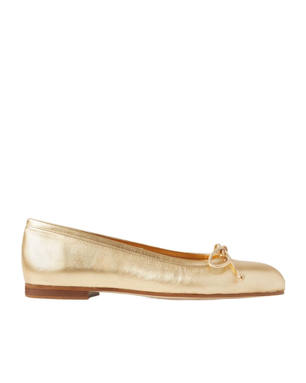 Manolo Blahnik Natural Veralli Ballet Flats