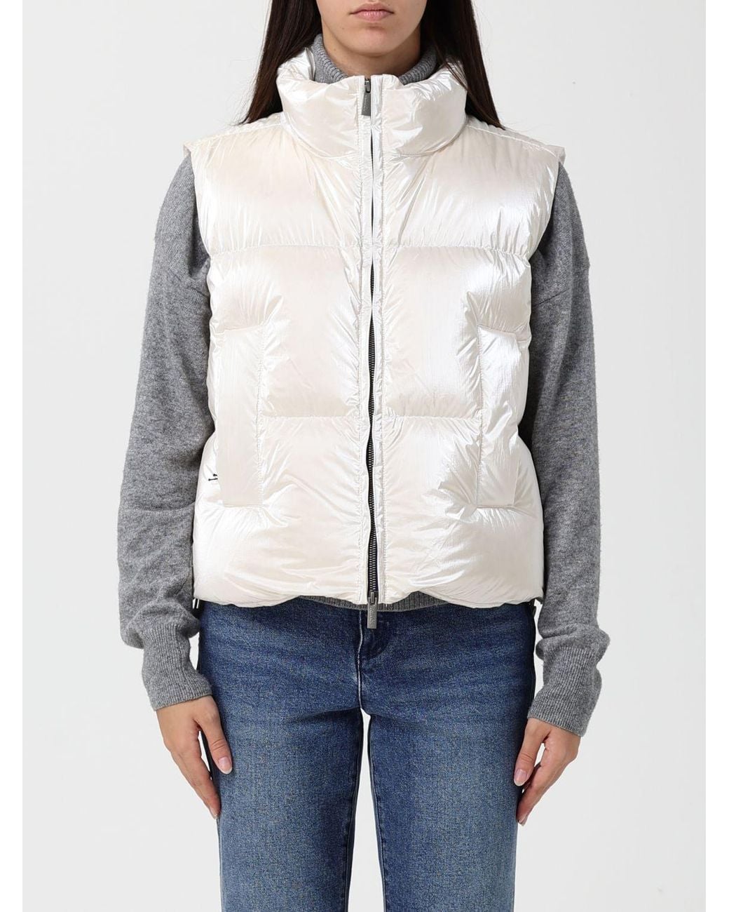 K-Way Natural Thille Thermo Pearly Zip-Up Puffed Gilet