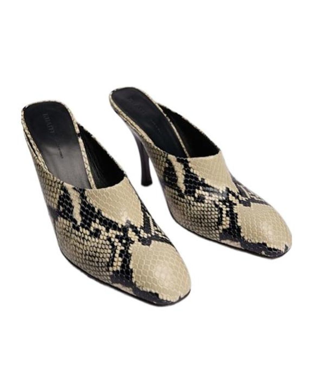 Khaite White Square-Toe Mules